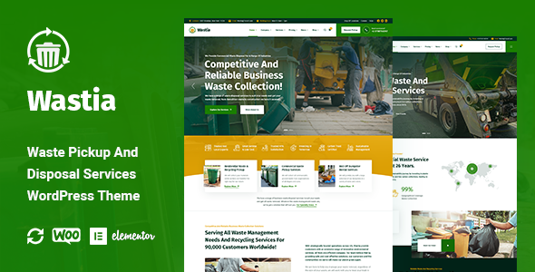 Wastia v1.0.8 – Waste Pickup And Disposal Services WordPress Theme