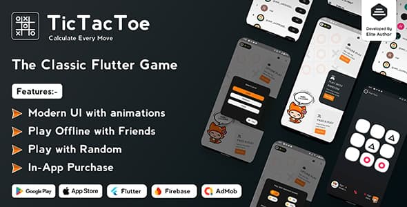 Tic Tac Toe v1.1.1 – The Classic Flutter Tic Tac Toe Game