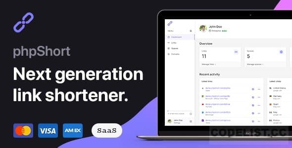 phpShort v45 – URL Shortener Platform