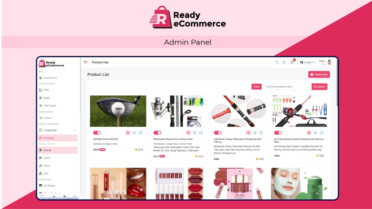 Ready eCommerce – Complete Multi Vendor eCommerce Mobile App, Customer Website with Store POS – 13 April 2025