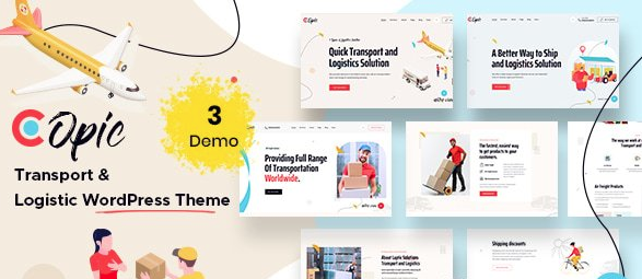 Copic v1.3 – Transport & Logistics WordPress Theme