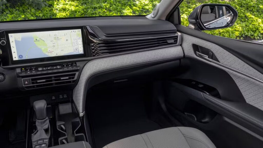 Inside the Camry XLE
