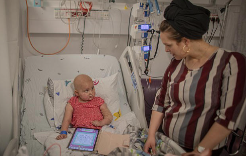 Little Noa Asban and mother Hila are sheltering from Iranian missiles in an underground hospital bunker