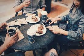 Hanging out at your favorite coffee shop