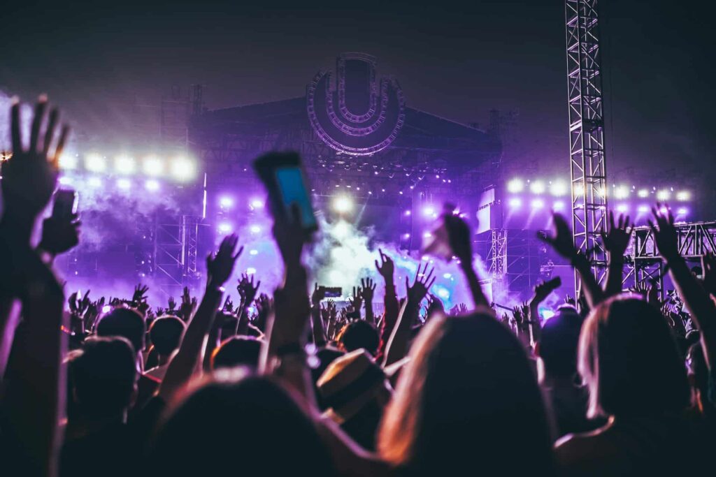  Attending live concerts or music festivals